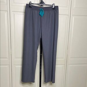 Figs Women’s High Waisted Livingston Basic Scrub Pants Sz XXL Gray Medical Nurse